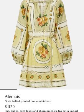 Alemais dixie dress